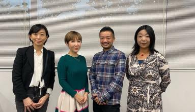 Group photo of 4 guest speakers